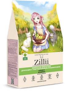 Для взрослых кошек с чувствительным пищеварением