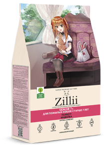 Корм ZILLII ZILLII SENIOR 7+ ДЛЯ ПОЖИЛЫХ КОШЕК — ОСОБАЯ ЗАБОТА И ПОЛНОЦЕННОЕ ПИТАНИЕ ДЛЯ КАЖДОГО ДНЯ!