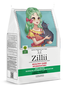 Корм ZILLII ZILLII HEALTHY CARE ANTI-AGING — ФОРМУЛА АКТИВНОГО ДОЛГОЛЕТИЯ ДЛЯ ВАШЕЙ КОШКИ! 