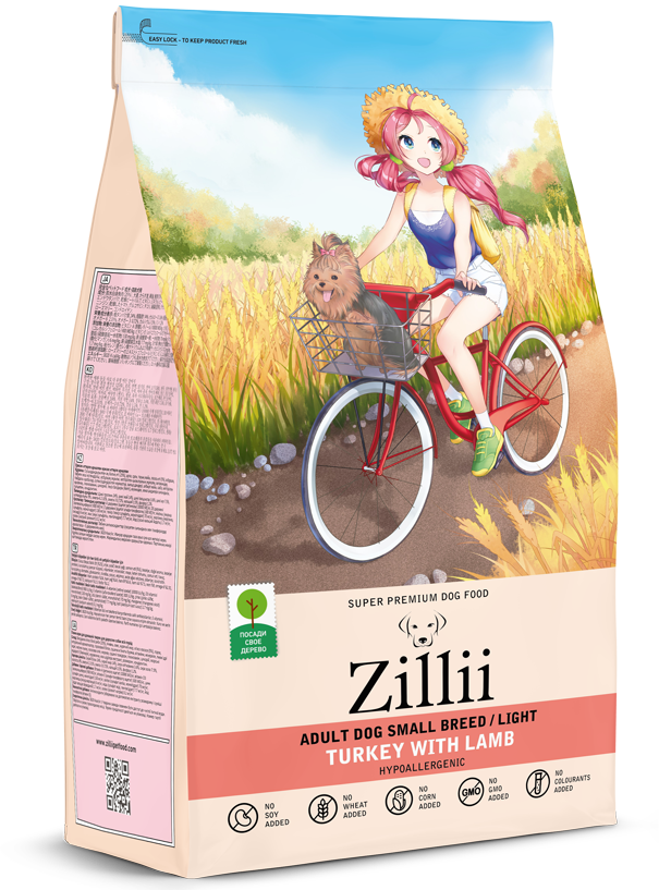 Для взрослых собак мелких пород с лишним весом