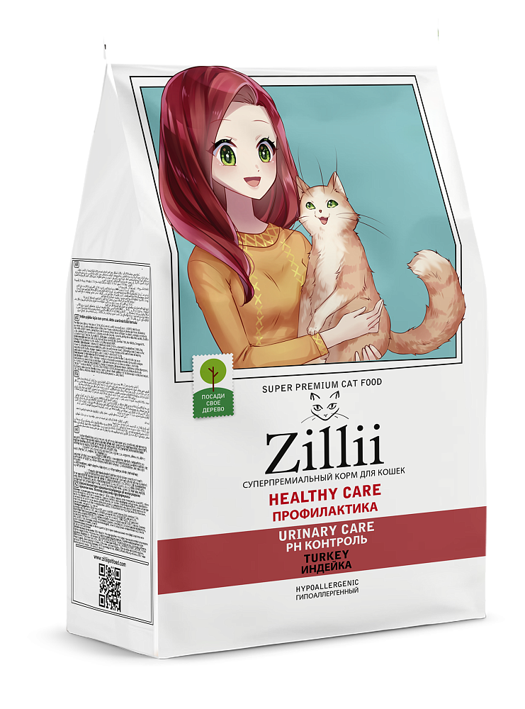 ZILLII HEALTHY CARE URINARY CARE — НАДЁЖНАЯ ЗАЩИТА МОЧЕПОЛОВОЙ СИСТЕМЫ ВАШЕЙ КОШКИ!